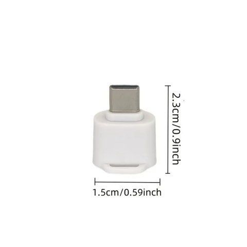 Компактний, високошвидкісний кардрідер Type-C &rarr; MicroSD/TF. Білий 2617343306 фото