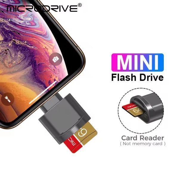 Адаптер для читання Micro TF SD-карт, конвертер для Iphone Ipad OTG в Micro SD 2520906655 фото