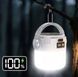 Кемпінговий ліхтар 2-в-1 на сонячній батареї та USB, 360&deg; LED, з підвісом і дисплеєм заряду 3150215983 фото 5