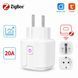 Розумна розетка Tuya ZigBee 20A EU з моніторингом енергоспоживання (працює тільки через ZigBee шлюз) 3078669006 фото 8