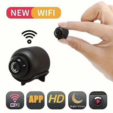 WiFi-камера X5 1080P HD &mdash; міні-камера спостереження з нічним баченням, детектором руху, широким кутом 140&deg; 2862855503 фото