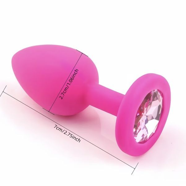 Dopă anală cu cristal &middot; Dopă anală cu stras (pietricică), mărimea S 2984405968 foto