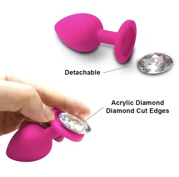 Dopă anală cu cristal &middot; Dopă anală cu stras (pietricică), mărimea S 2984405968 foto